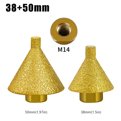 Diamond Chamfer Reaming Grinding Edge Trimming Multi-Function Bit Opener Marble Tile Glass Cone Drill Bit Engraver Tools